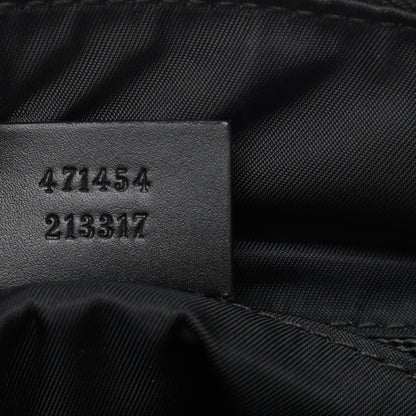 Gucci GG Supreme Monogram Web Messenger Bag Black 6 of 9