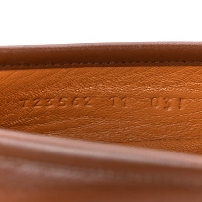 Gucci Goatskin Mens Horsebit Loafers 11 Brown Sugar 8 of 10