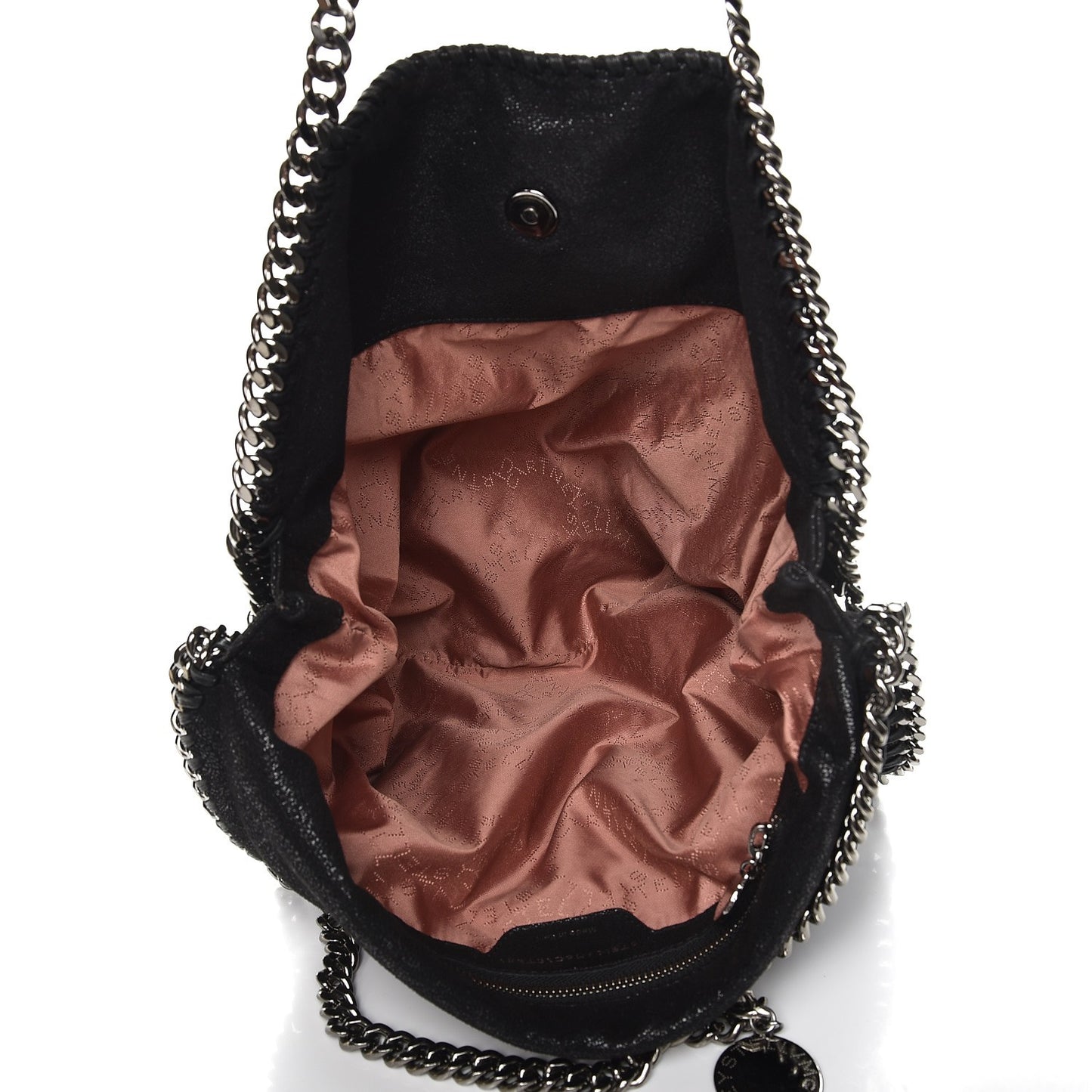 Shaggy Deer Falabella Fold Over Tote Black