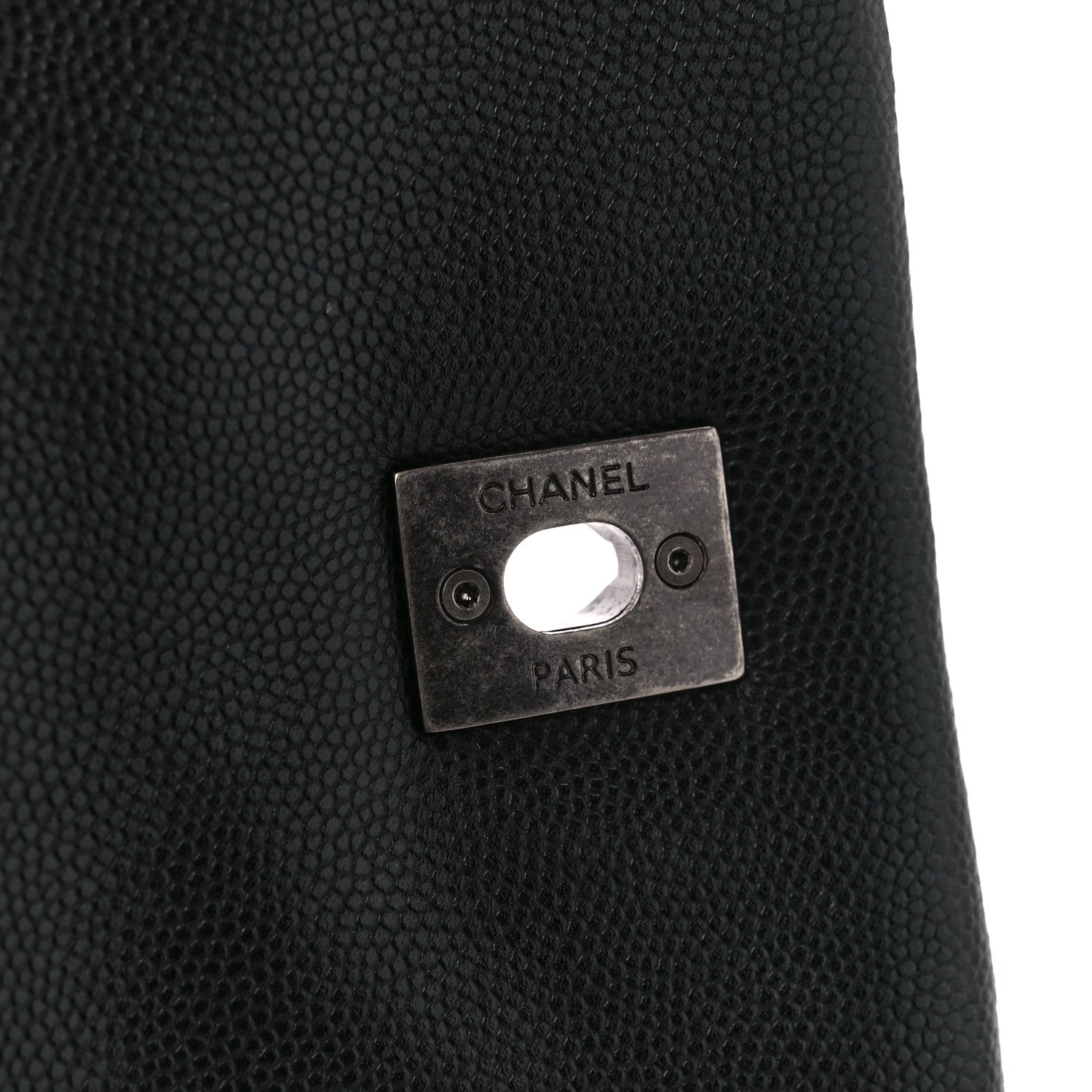 Chanel Caviar Lizard Quilted Small Coco Handle Flap Black 11 of 11