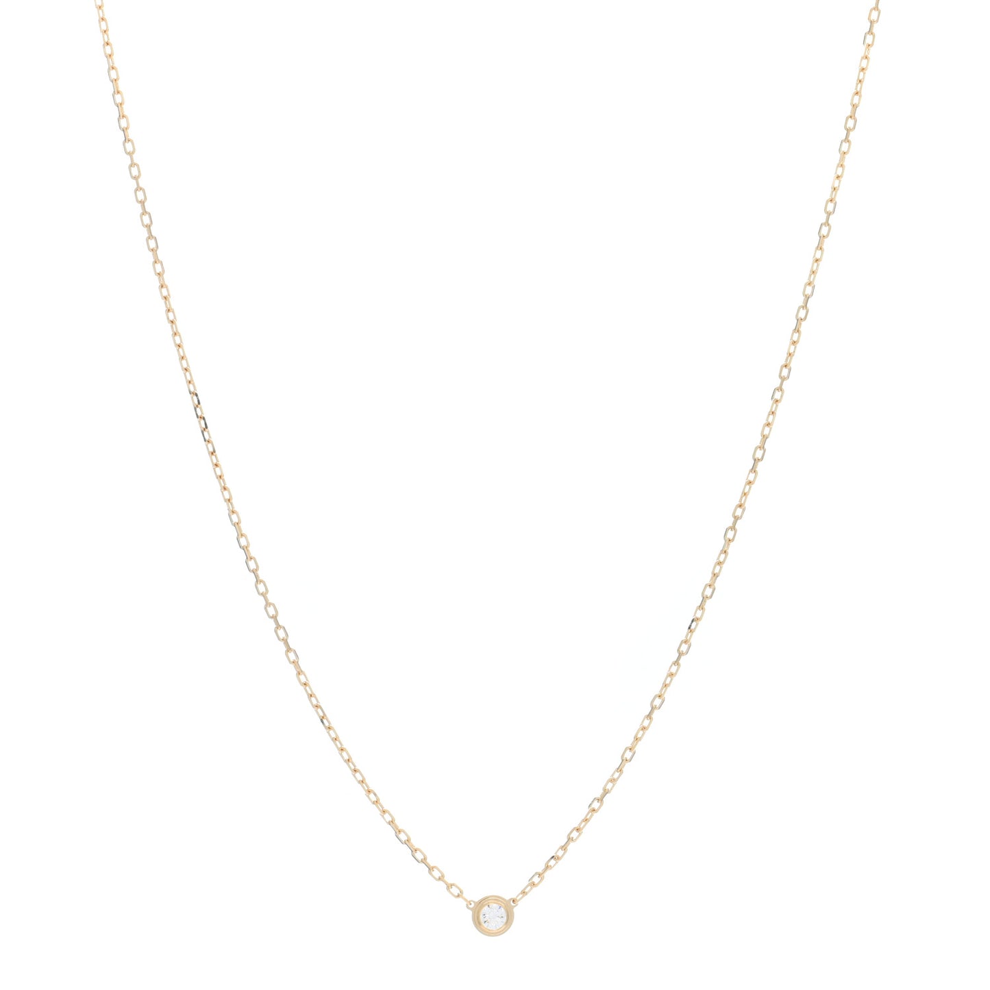 18K Yellow Gold Diamond SM D'Amour Pendant Necklace