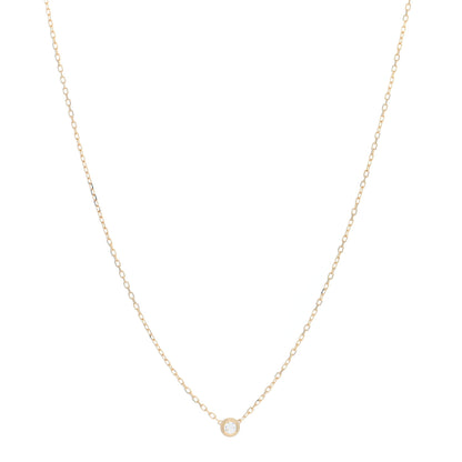 Cartier 18K Yellow Gold Diamond SM D'Amour Pendant Necklace 1 of 5