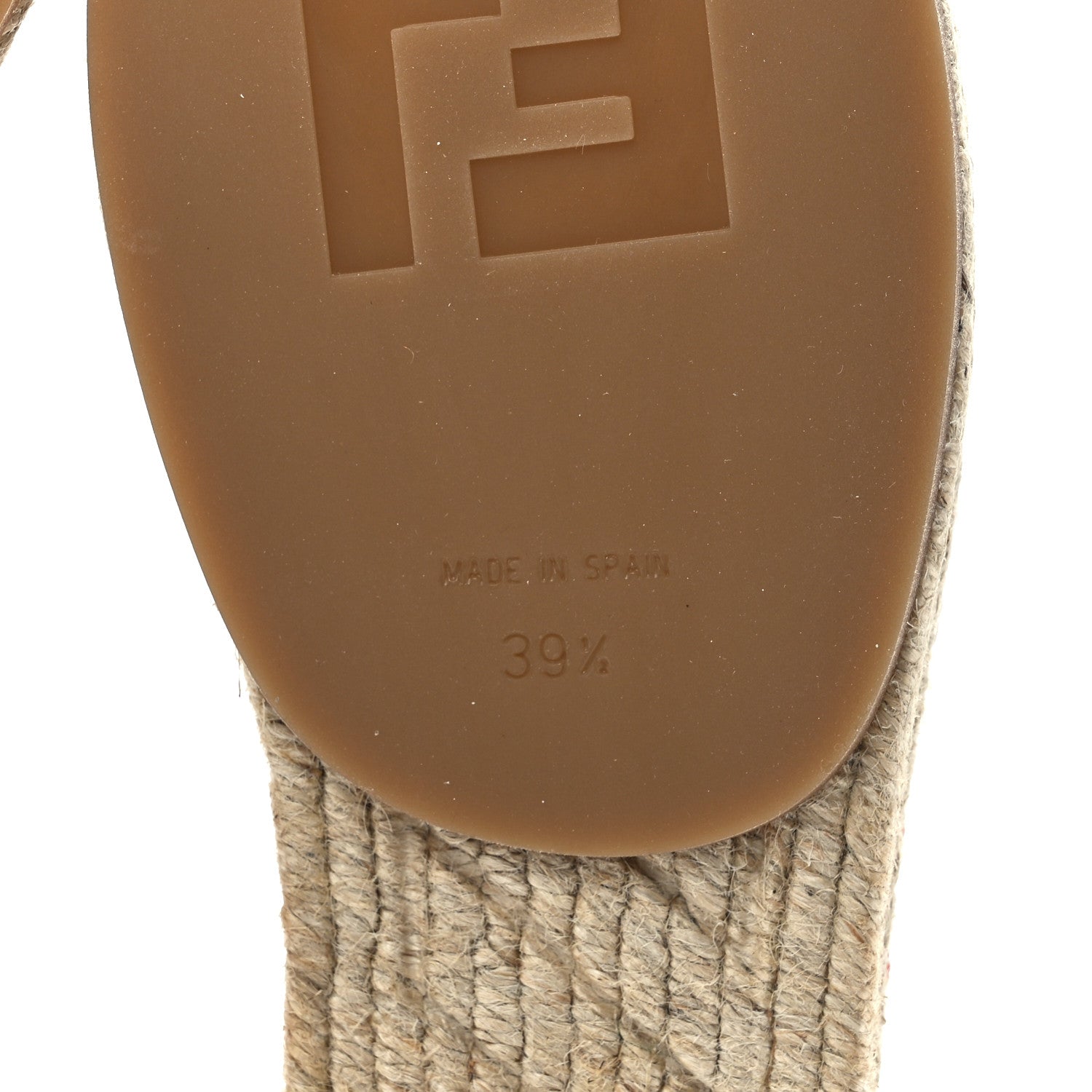 Fendi Canvas Bird Print Espadrilles 39.5 Crema Coral Dahlia 6 of 8
