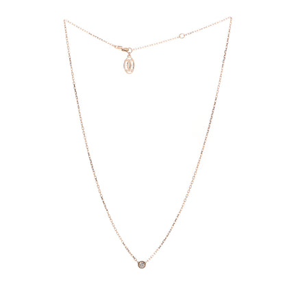 Cartier 18K Pink Gold Diamond SM D'Amour Pendant Necklace 3 of 6