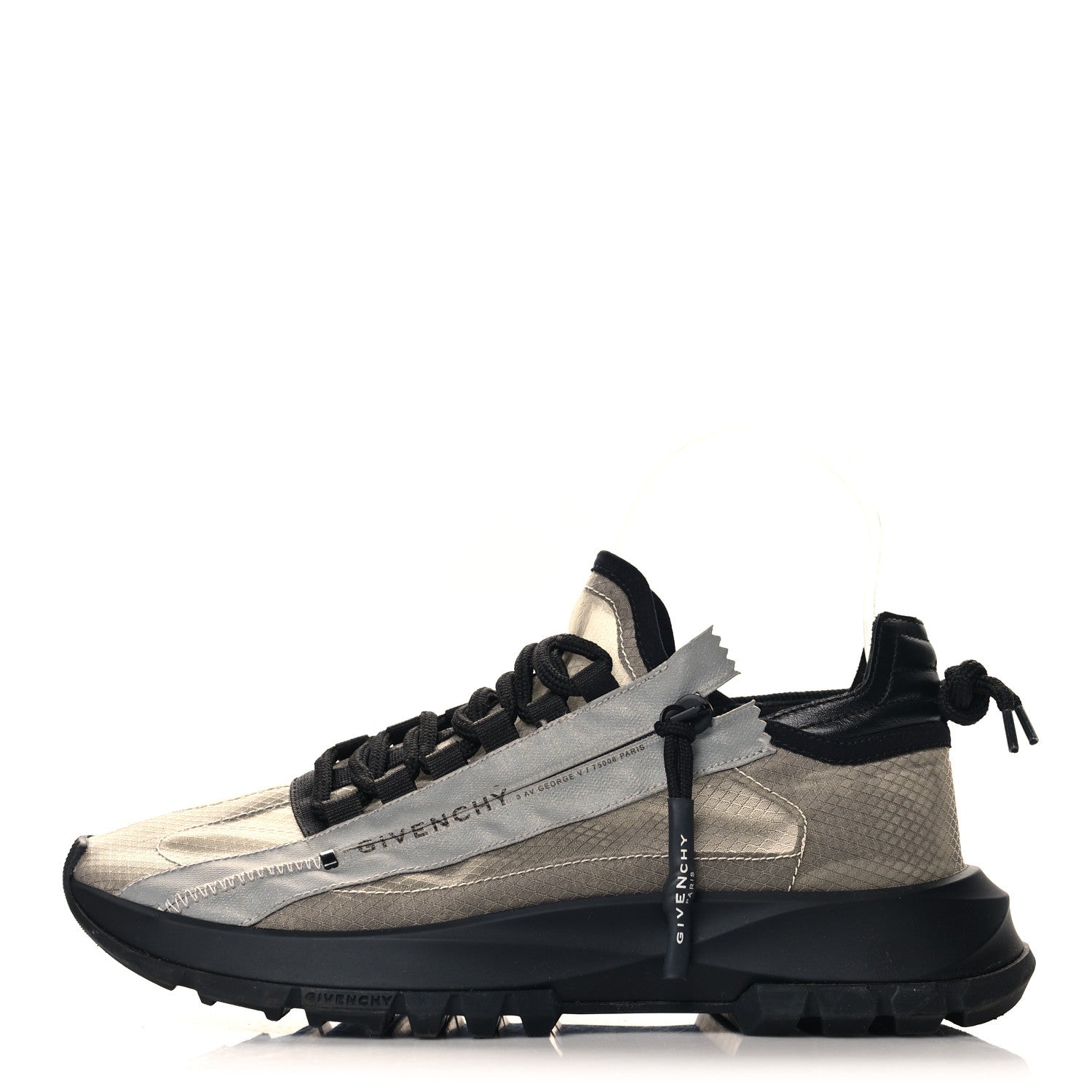 Givenchy Spectre Low Runners Sneakers 38 Black Grey 1 of 9