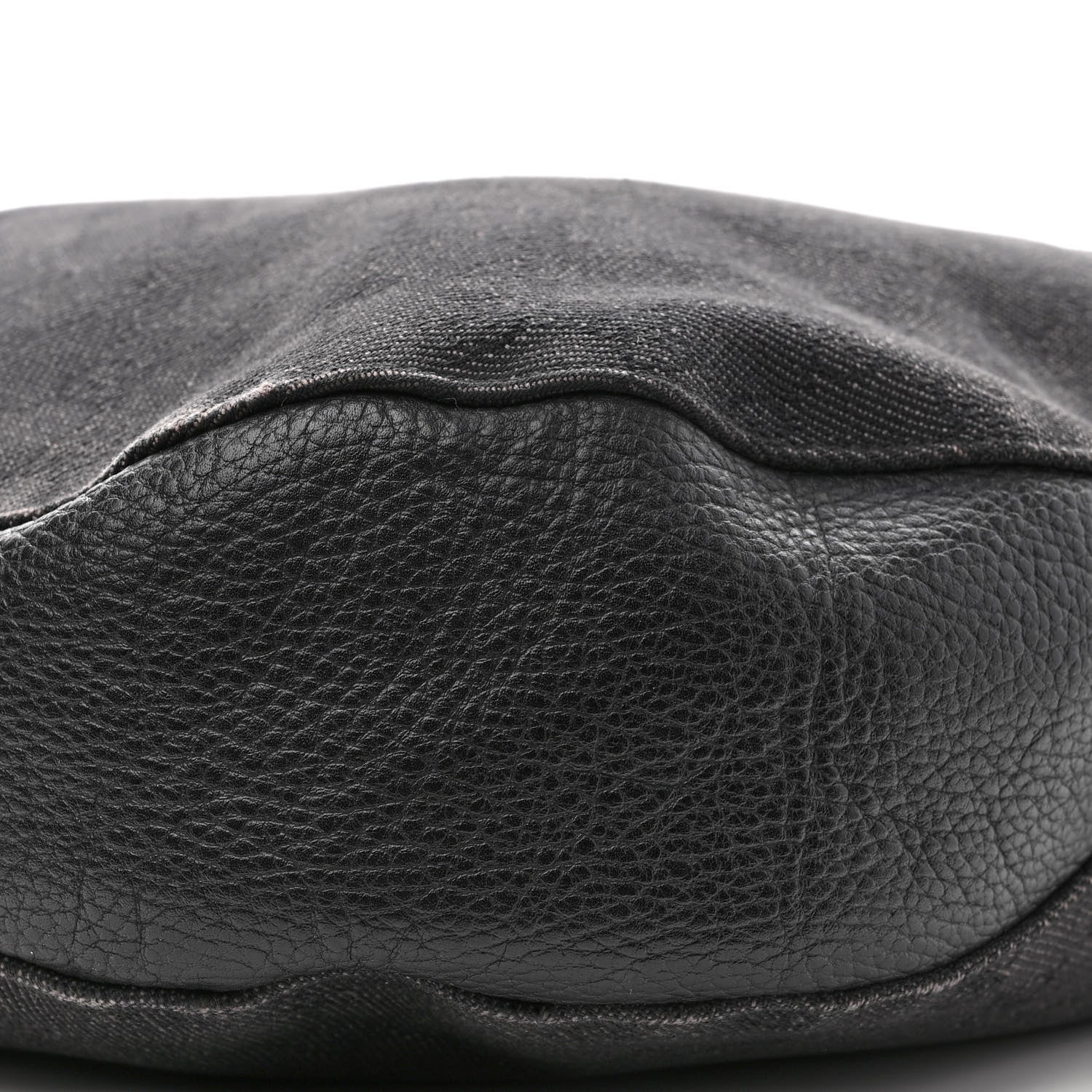 Gucci Monogram Calfskin Horsebit Classic Ring Hobo Black 7 of 10