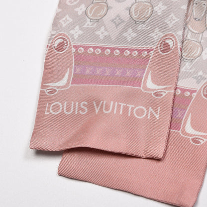 Louis Vuitton Silk Monogram Poodle Animalle Bandeau Light Pink 3 of 5