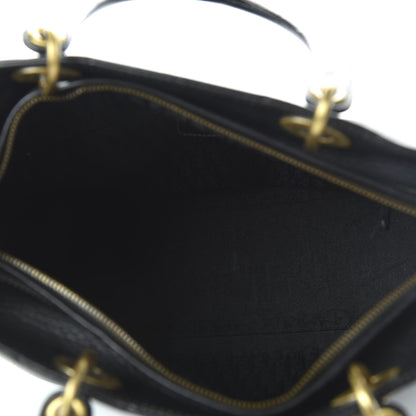 Christian Dior Grained Calfskin Large Lady Dior Black 5 of 10