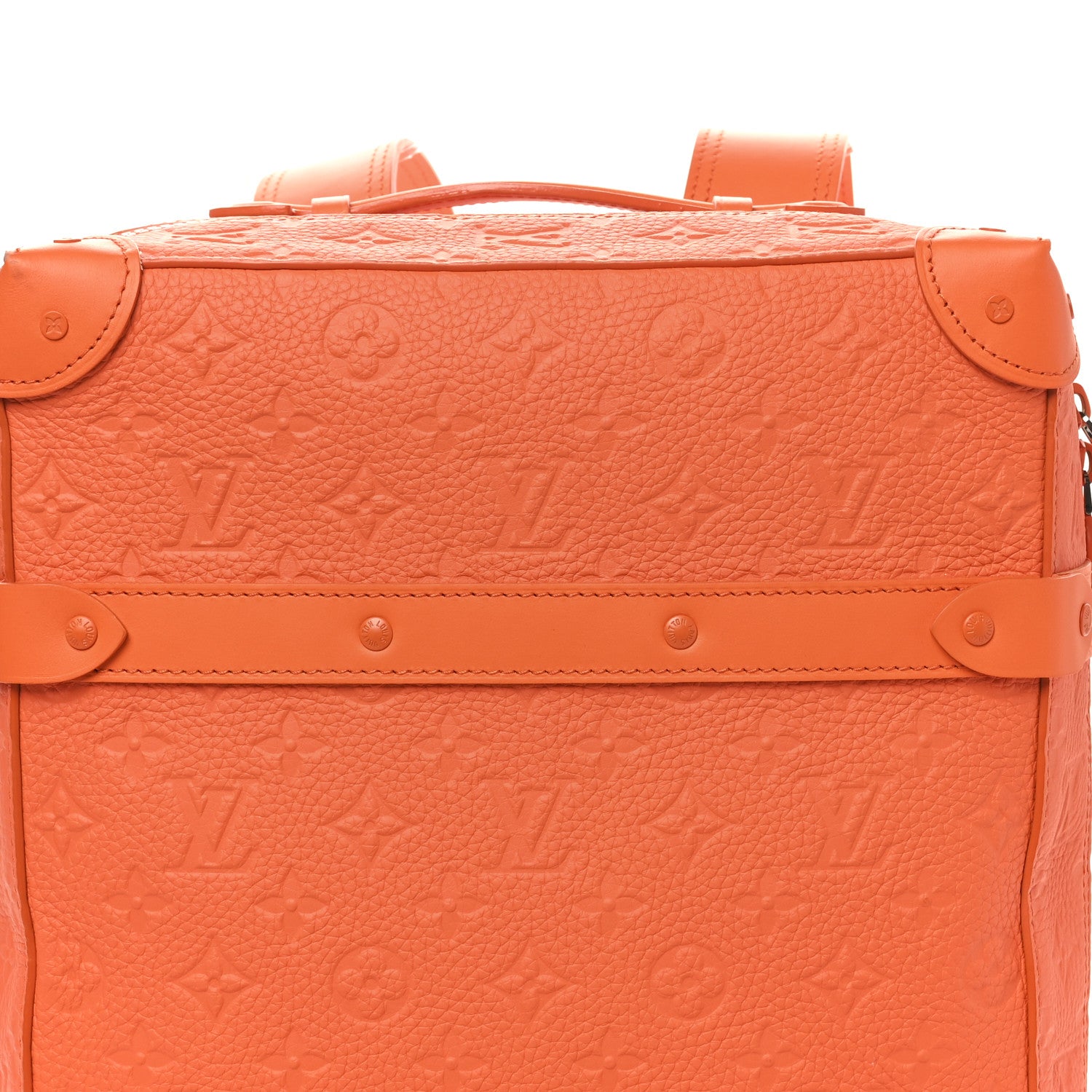 mｍczo Louis Vuittonボストンバッグ　モノグラム Louis Vuitton Taurillon Empreinte Soft Trunk Backpack PM Orange