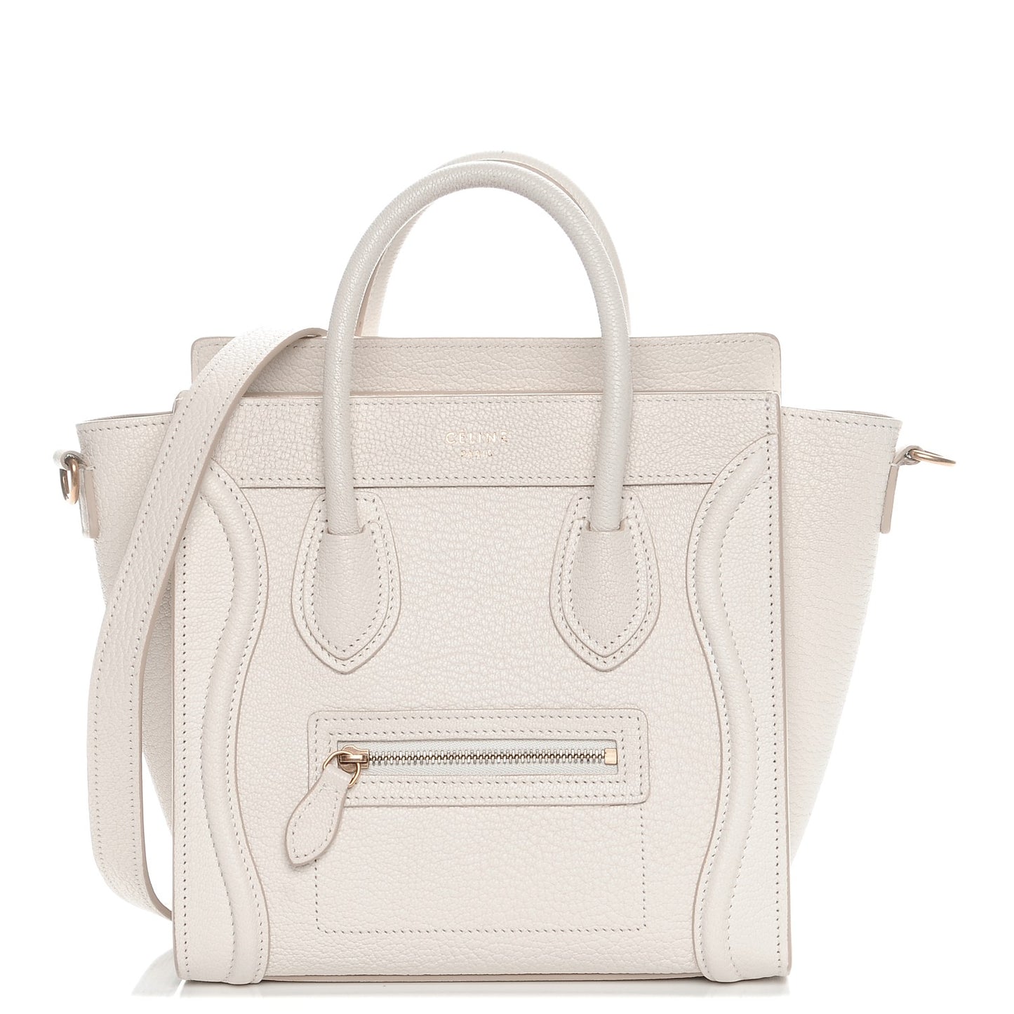Goatskin Nano Luggage White