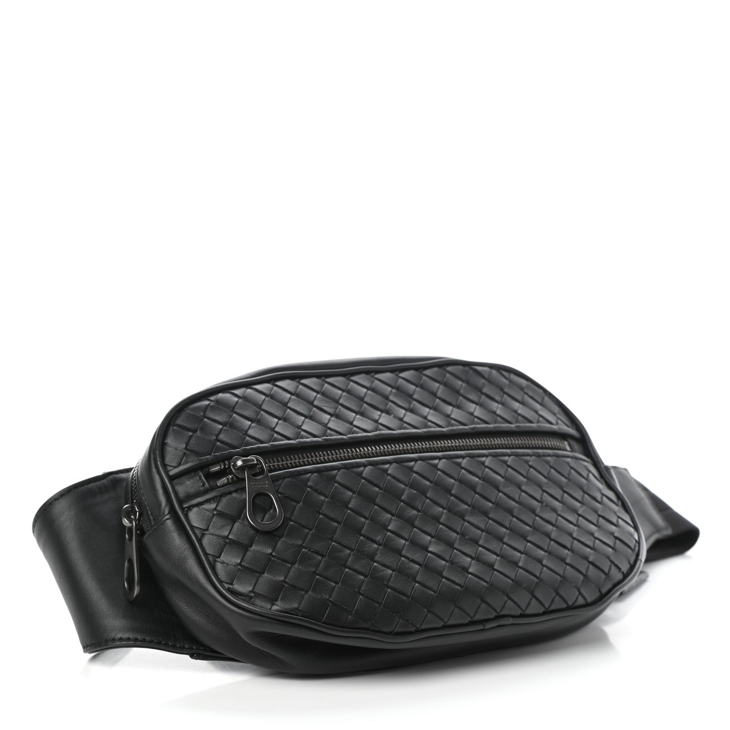 Nappa Intrecciato Belt Bag Black