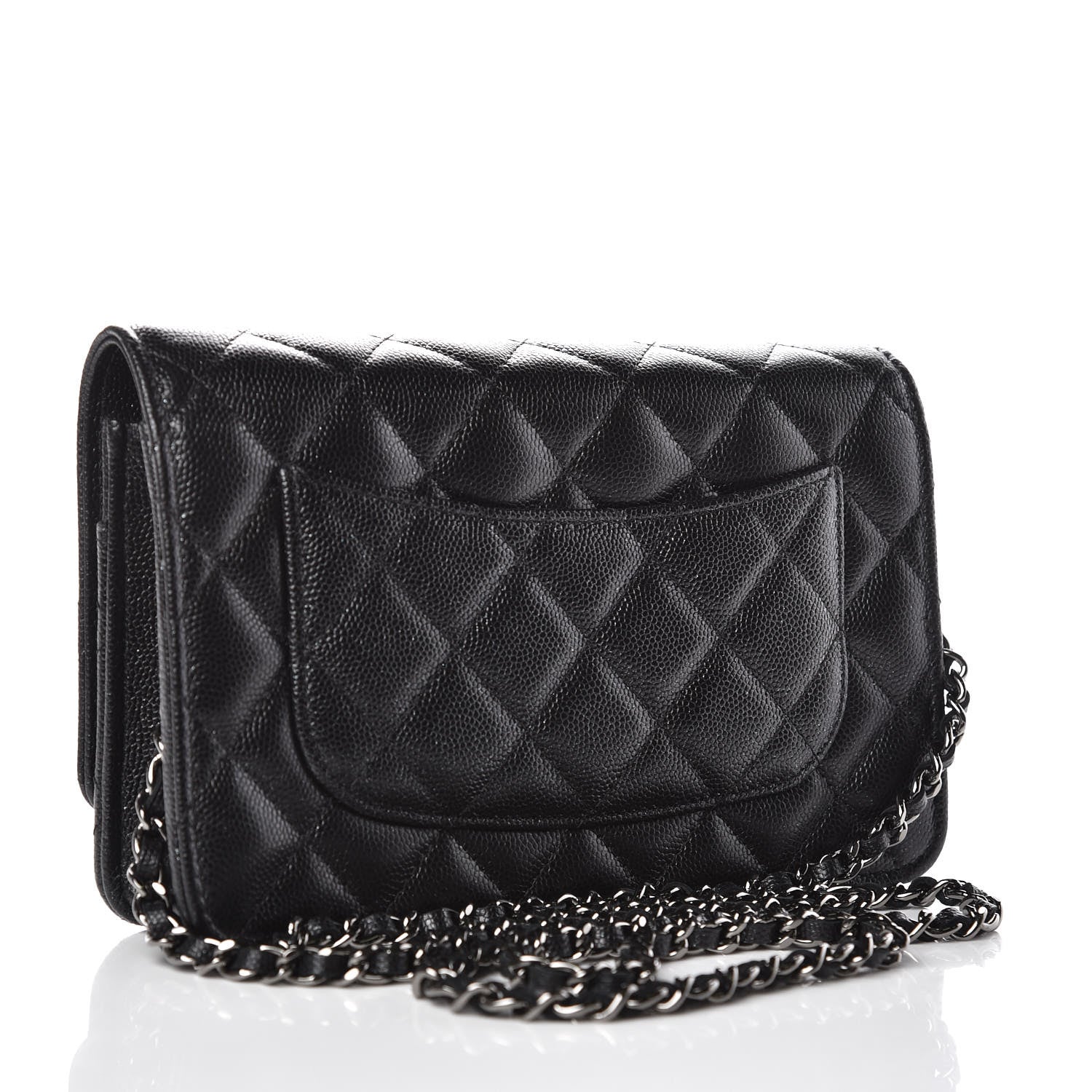 Chanel Caviar Quilted Wallet On Chain WOC Black 3 of 9