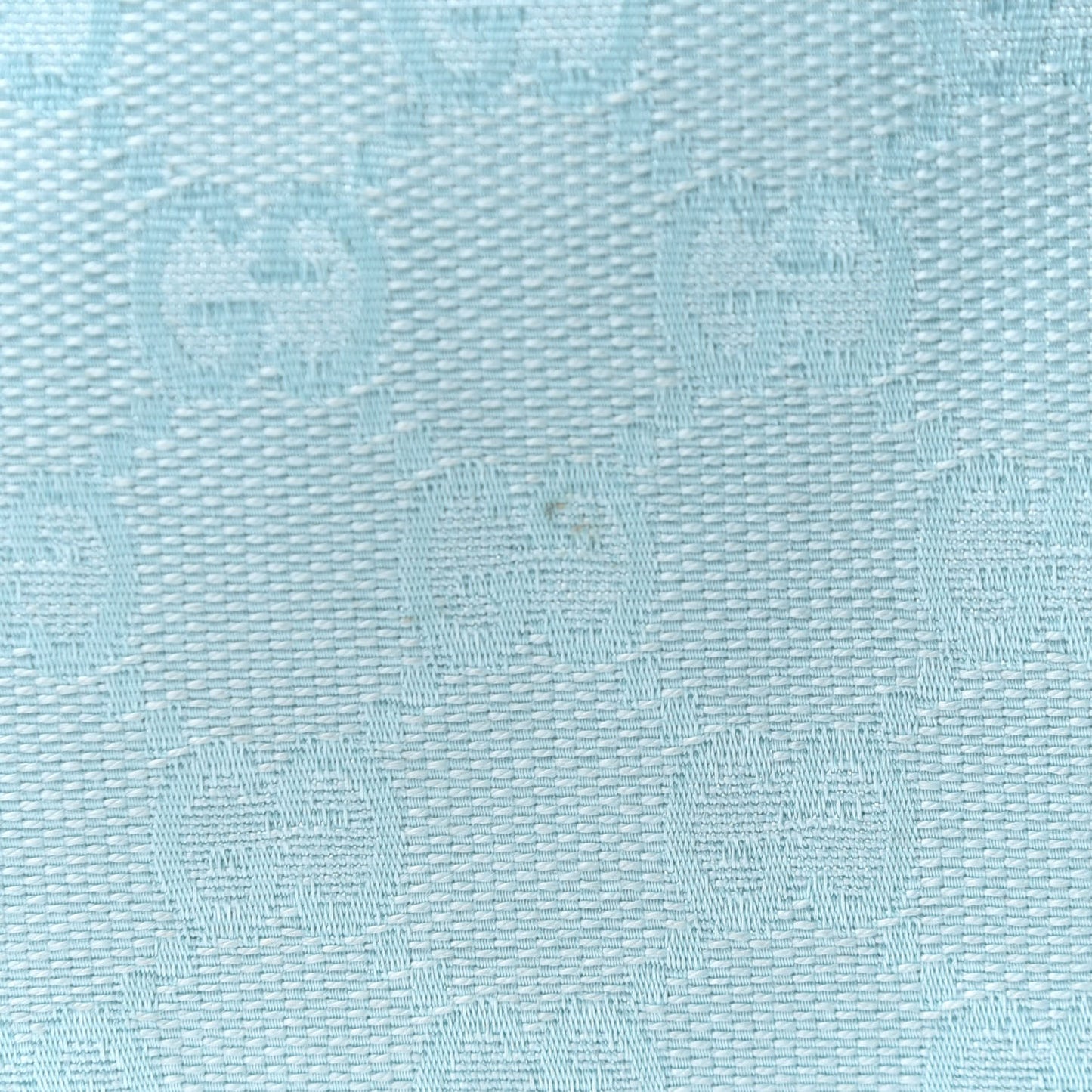 Monogram Tote Turquoise White