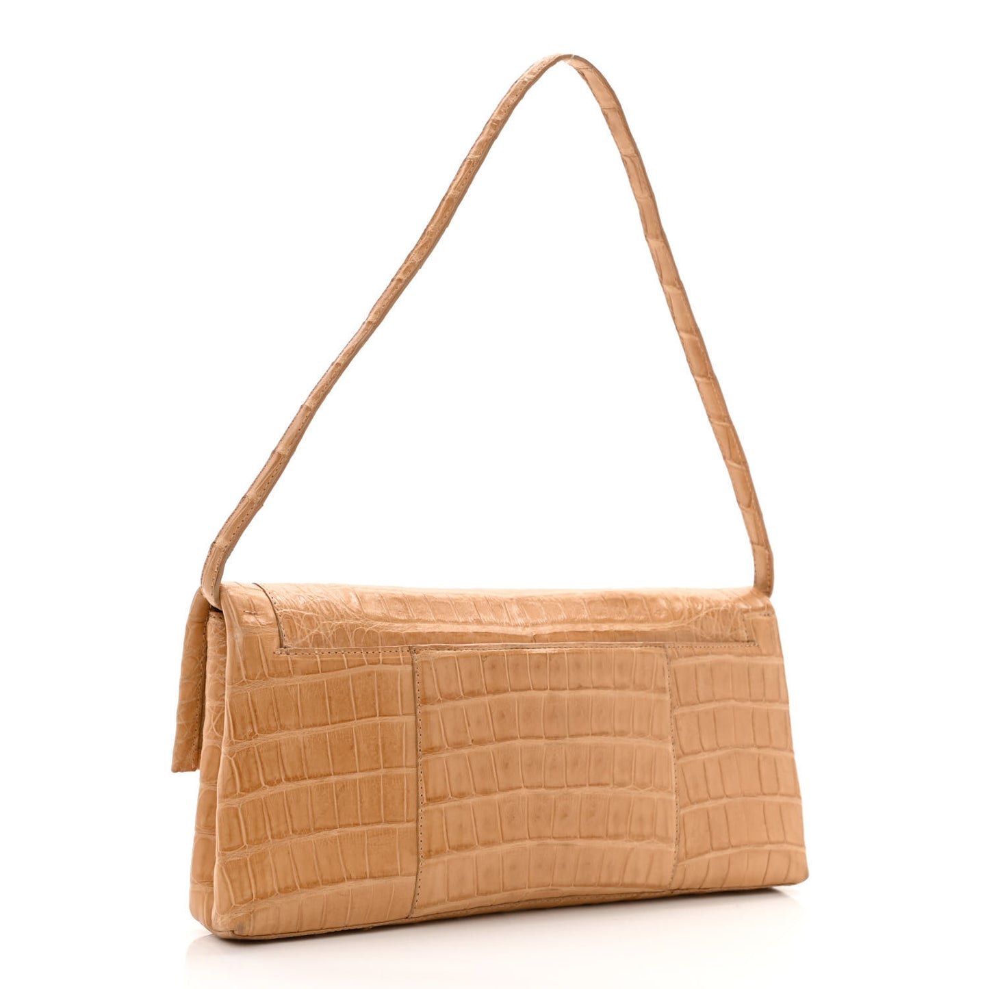 Crocodile Shoulder Bag Beige