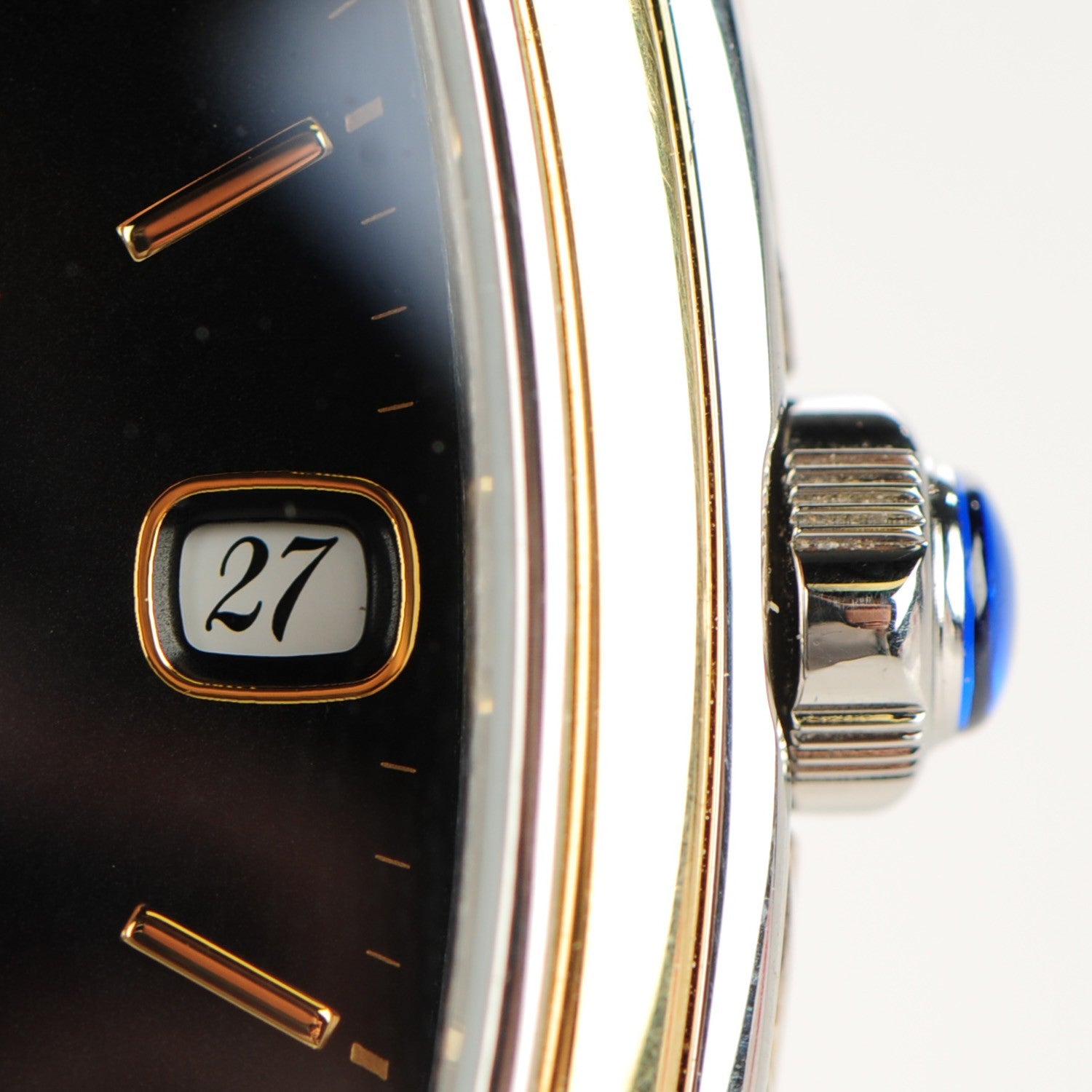 David Yurman Stainless Steel 18K Yellow Gold 35mm Thoroughbred Automatic Watch Black 7 of 12