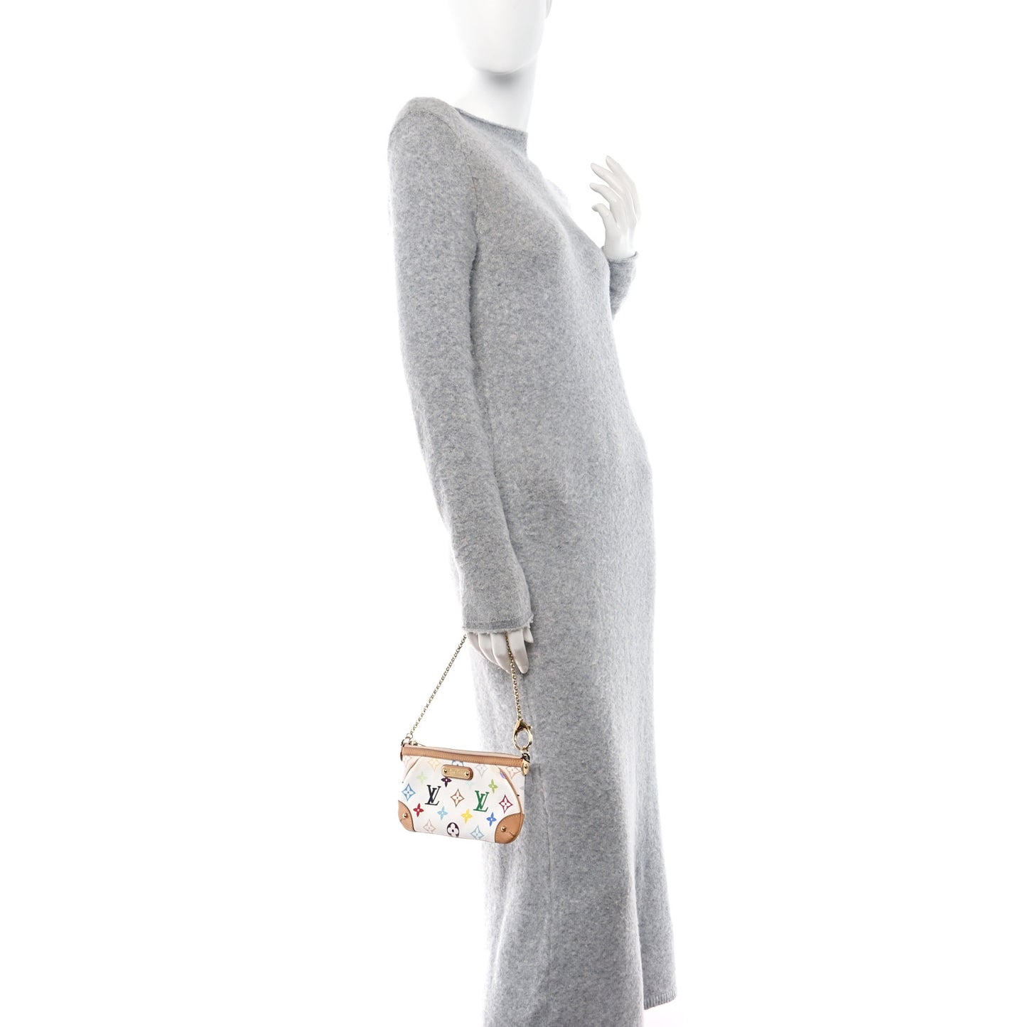 Monogram Multicolor Pochette Milla MM White