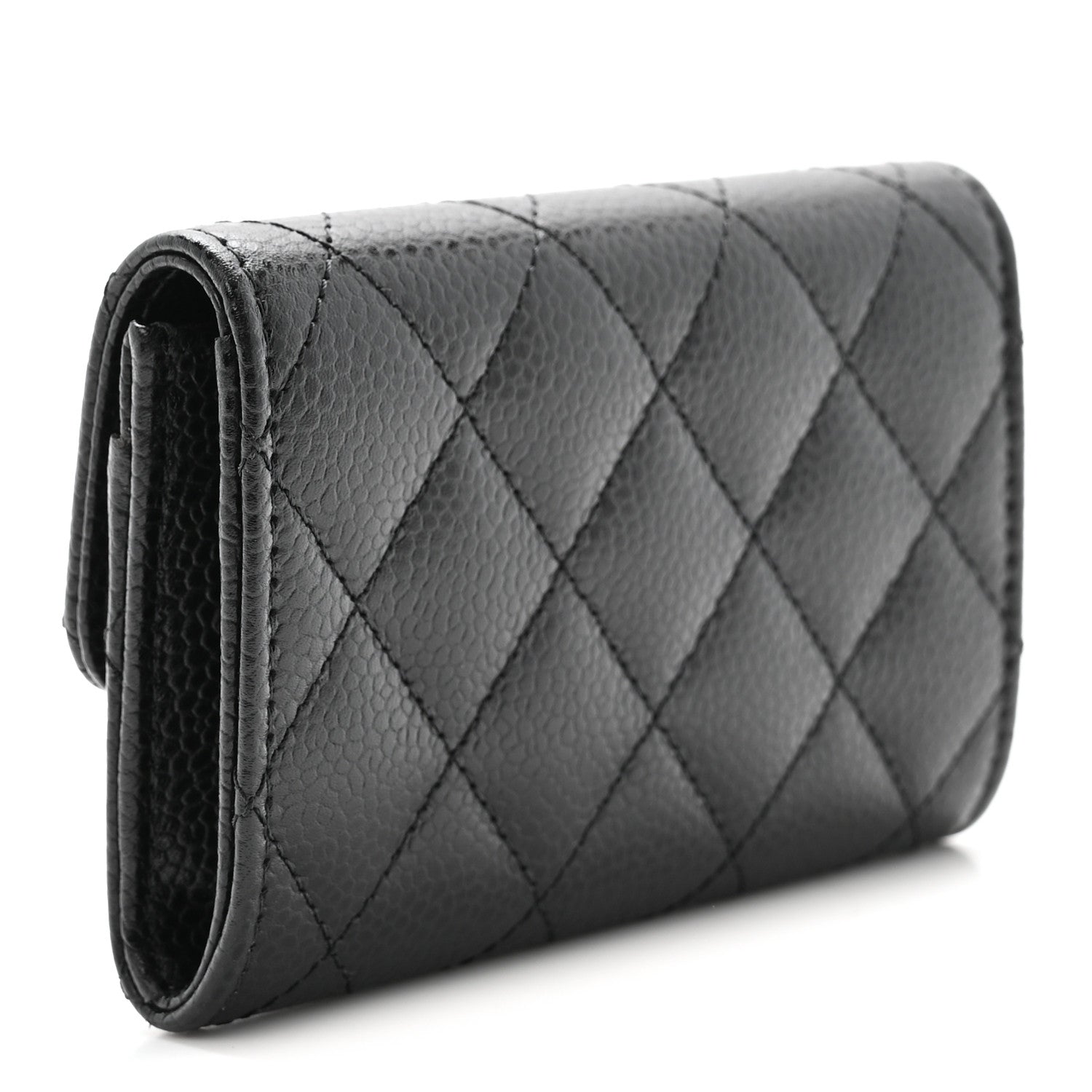 Chanel Caviar Quilted Flap Card Holder Black 3 of 9