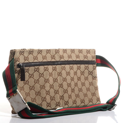 Gucci Monogram Web Belt Bag Dark Brown 3 of 9