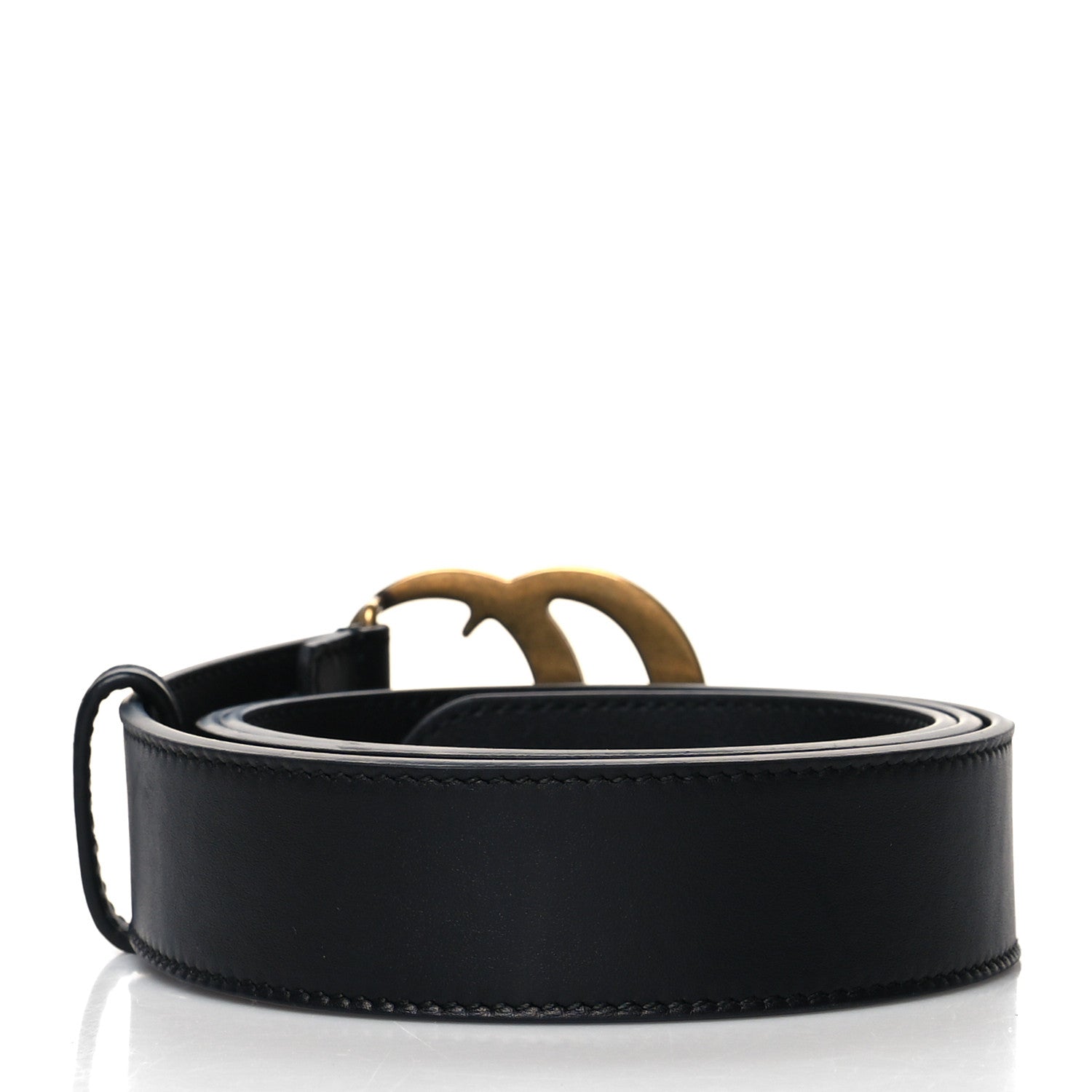 Gucci Calfskin Double G 30mm Belt 90 36 Black 2 of 6