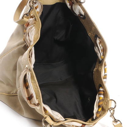 Gucci Canvas Guccissima Large Positano Tote Beige 5 of 8