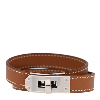 Hermes Swift Kelly Double Tour Bracelet T4 Gold 1 of 5