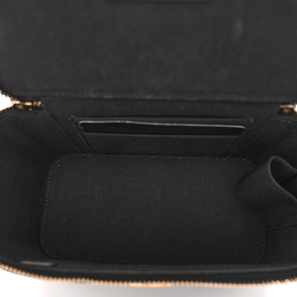 Chanel Lambskin Quilted Small Top Handle Vanity Case With Chain Black 5 of 10