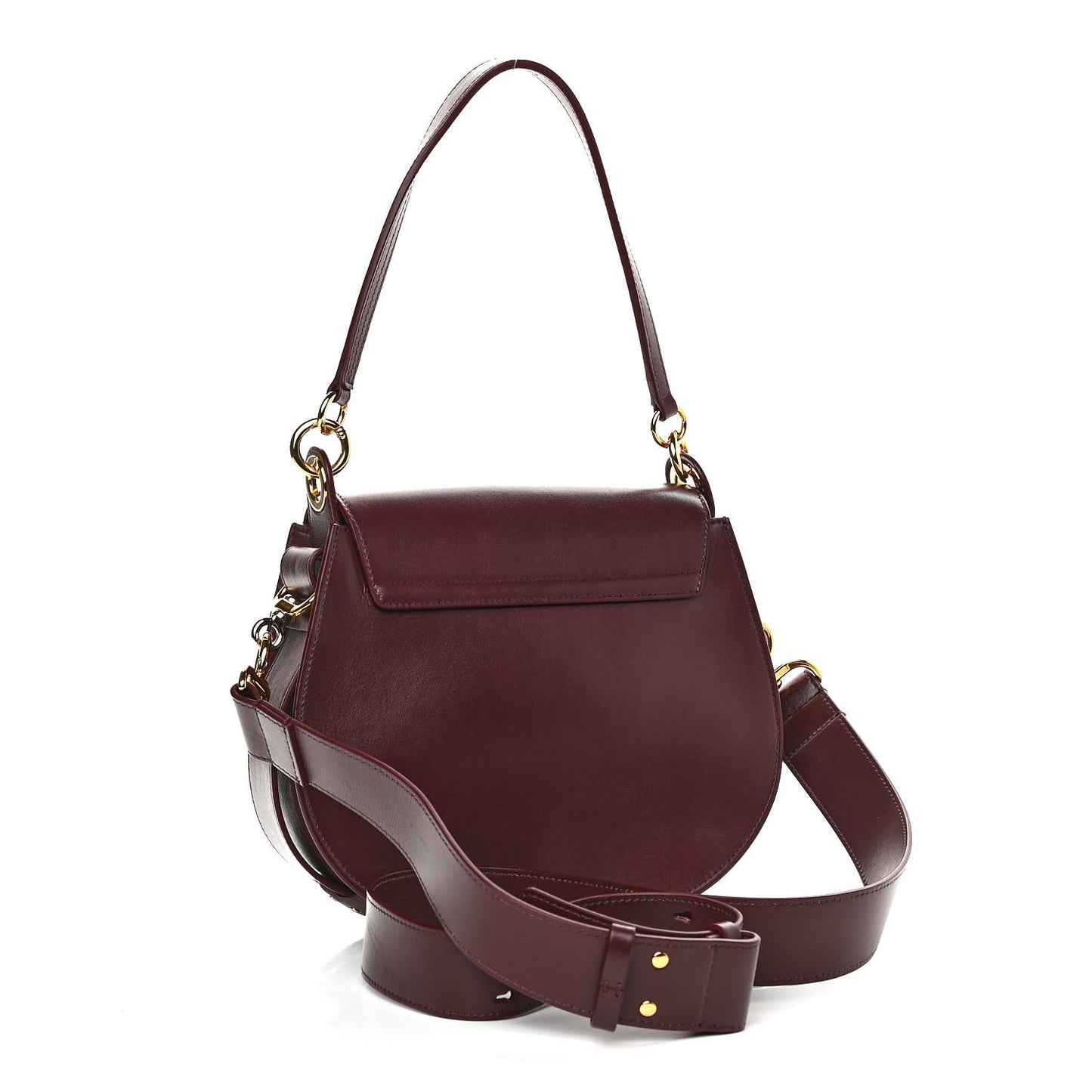 Calfskin Large Tess Bag Burnt Brown