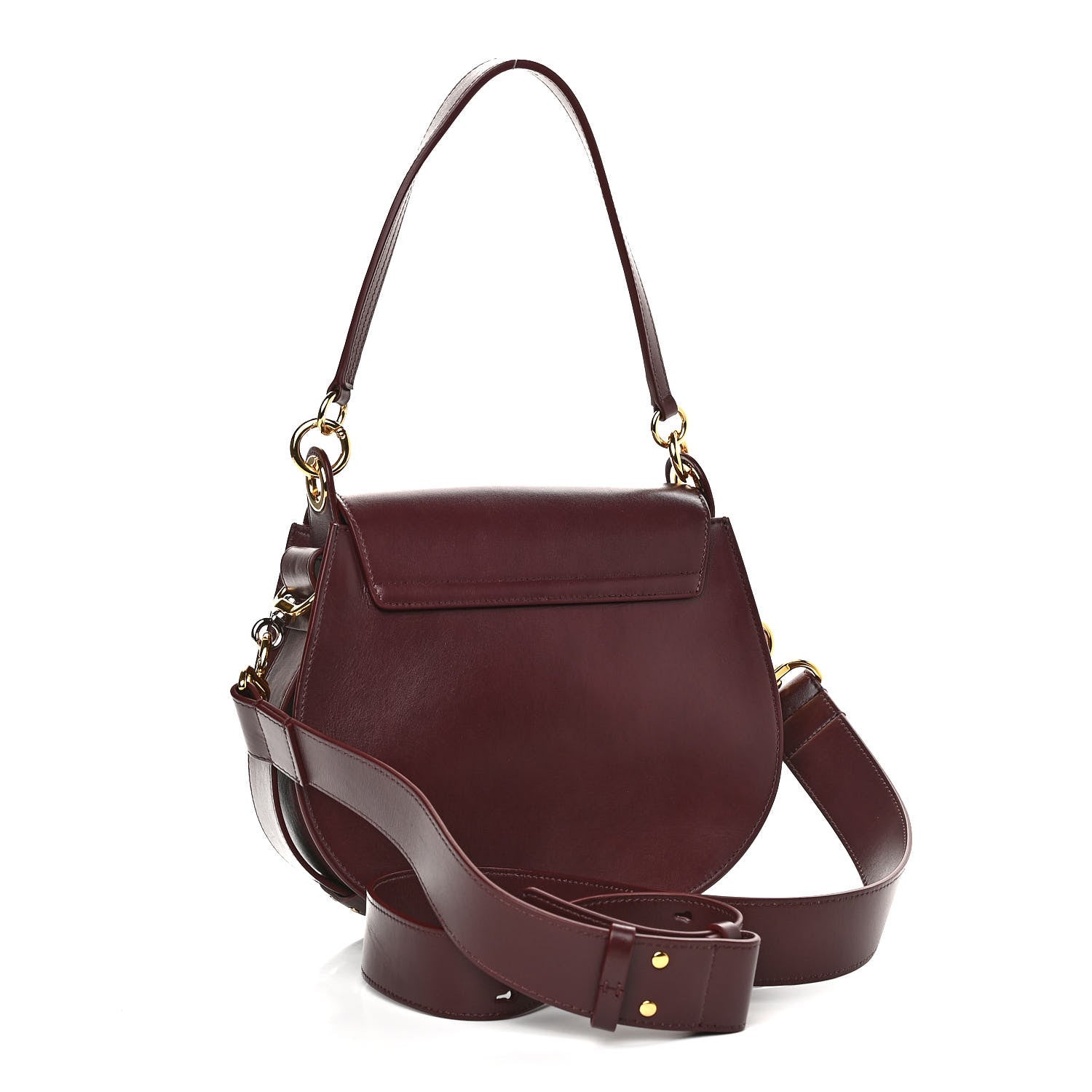 Chloe Calfskin Large Tess Bag Burnt Brown 3 of 10