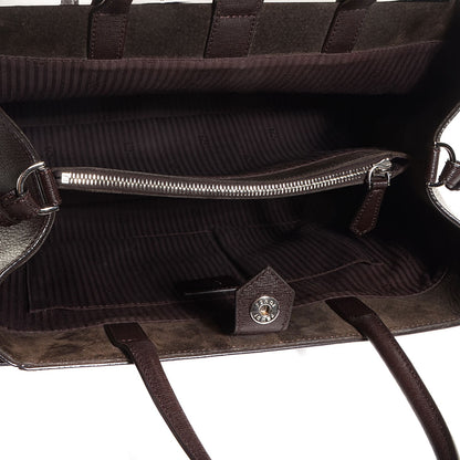 Fendi Vitello Elite Regular 2Jours Tote Caffe Noir 5 of 12