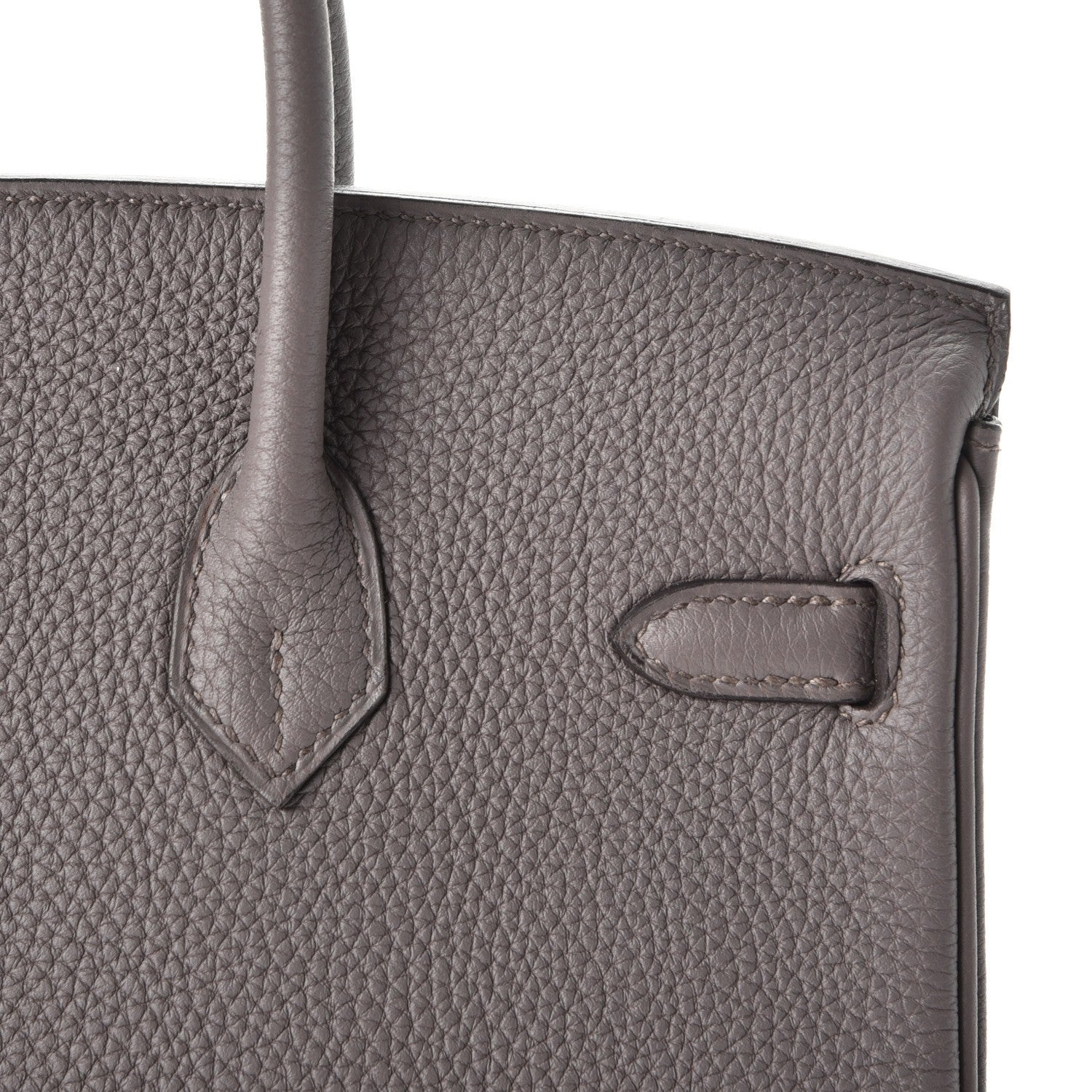 Hermes Togo Birkin 25 Etain 11 of 38