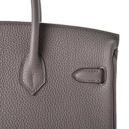 Hermes Togo Birkin 25 Etain 11 of 38