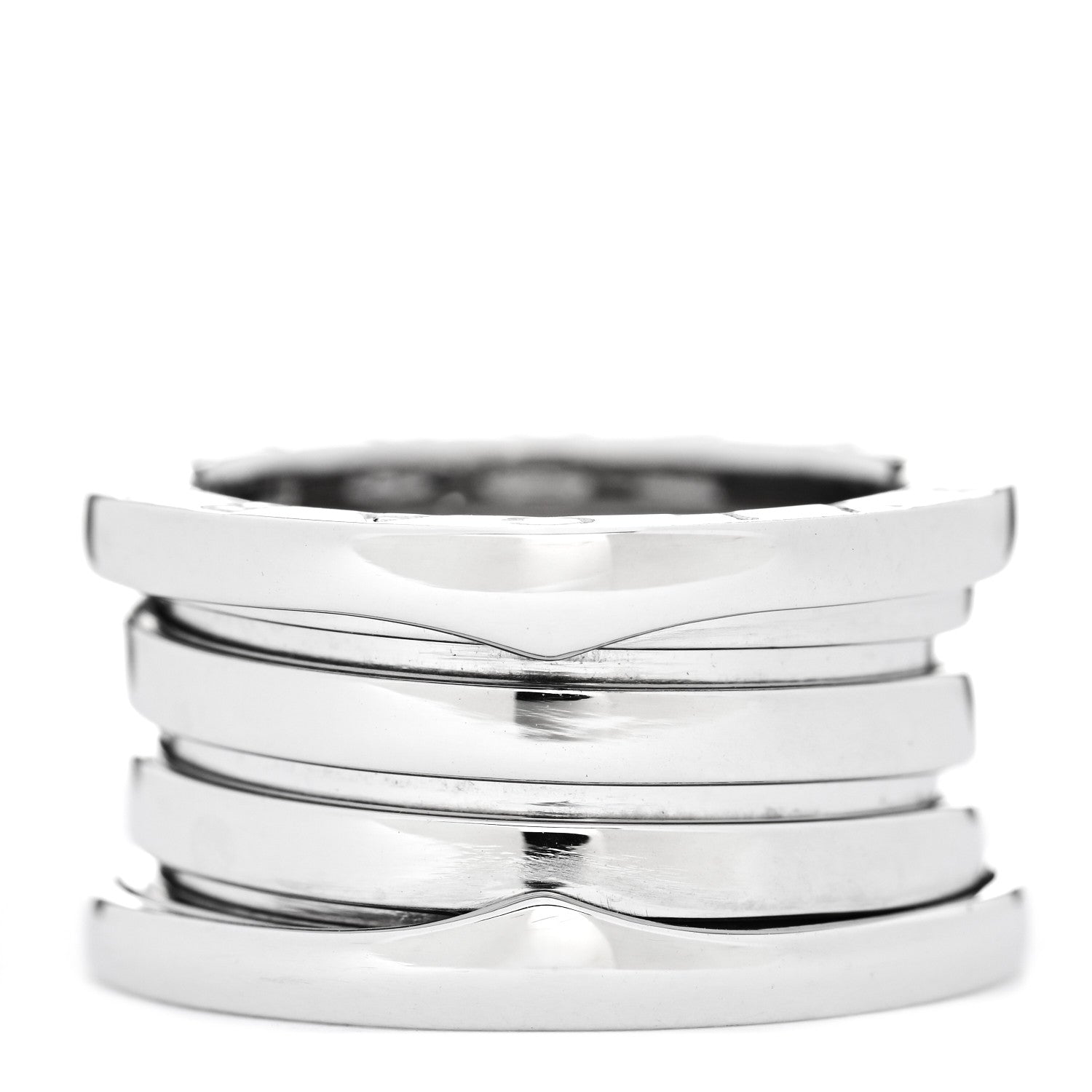 Bulgari 18K White Gold B.Zero1 Four-Band Ring 48 4.5 3 of 5