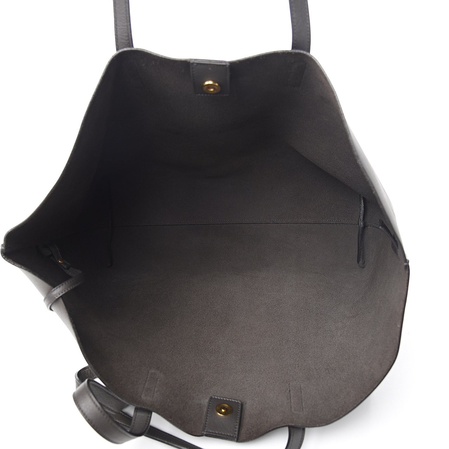 Calfskin Large Shopping Tote Dark Grey