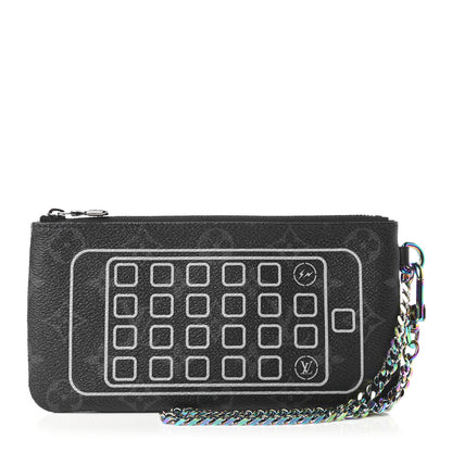Louis Vuitton Monogram Eclipse Flash Fragment IPhone Pouch 1 of 10