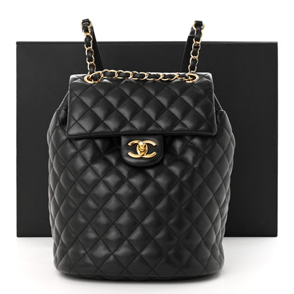Chanel Lambskin Quilted Small Urban Spirit Backpack Black 12 of 12