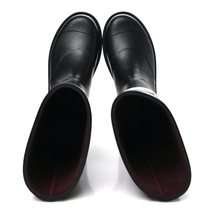 Chanel Caoutchouk CC High Boots 38 Black 2 of 10