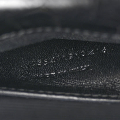 Saint Laurent Calfskin Crocodile Embossed Medium Classic Monogram Kate Tassel Satchel Black 7 of 13
