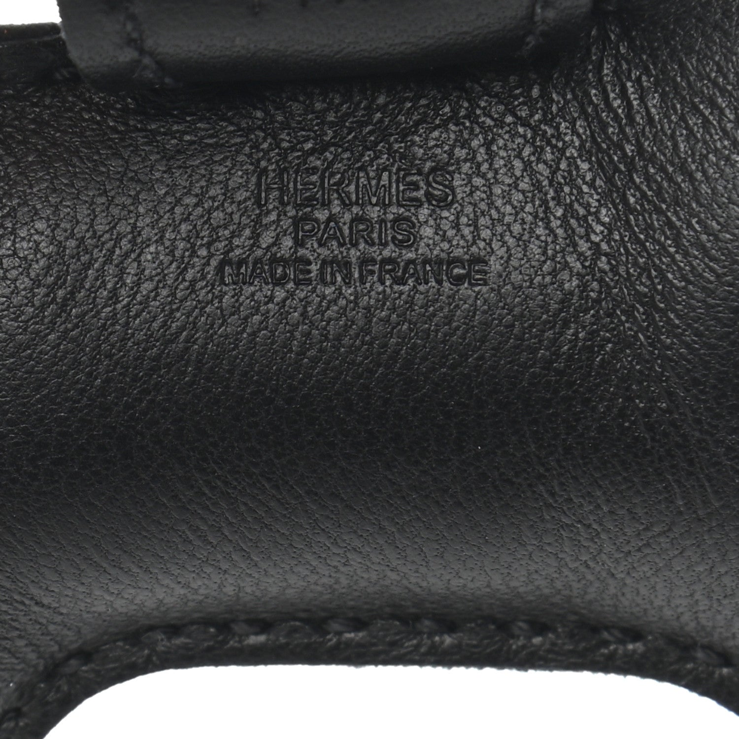 Hermes Milo Lambskin Grigri Rodeo Horse Bag Charm PM So Black 4 of 5