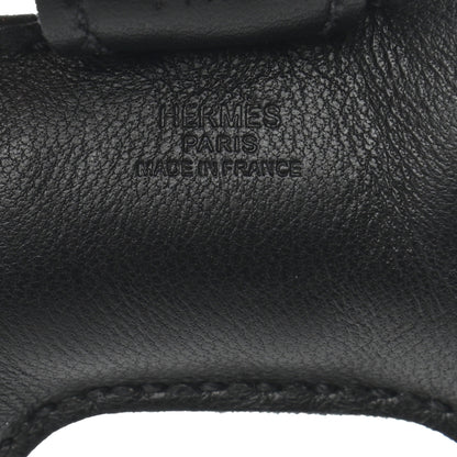 Hermes Milo Lambskin Grigri Rodeo Horse Bag Charm PM So Black 4 of 5