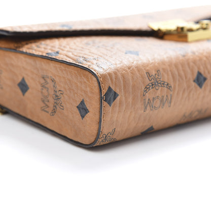 MCM Visetos Millie Wallet On Chain Cognac 9 of 10