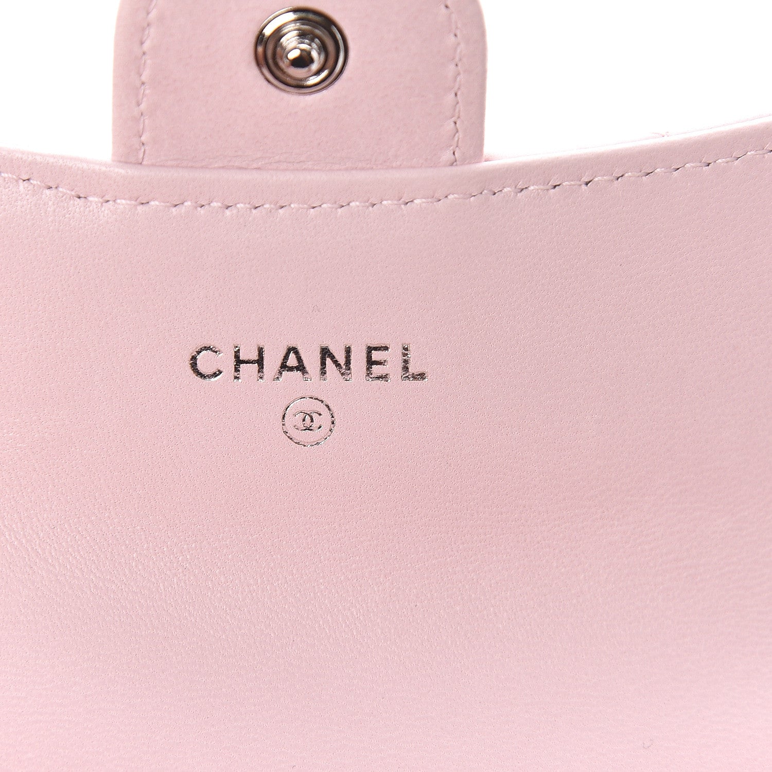 Chanel Lambskin Quilted Flap Card Holder Light Pink 6 of 9