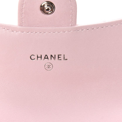 Chanel Lambskin Quilted Flap Card Holder Light Pink 6 of 9