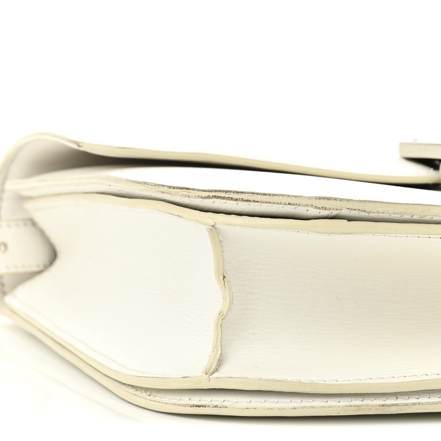 Liege Calfskin Medium Classic Box Flap Bag White White