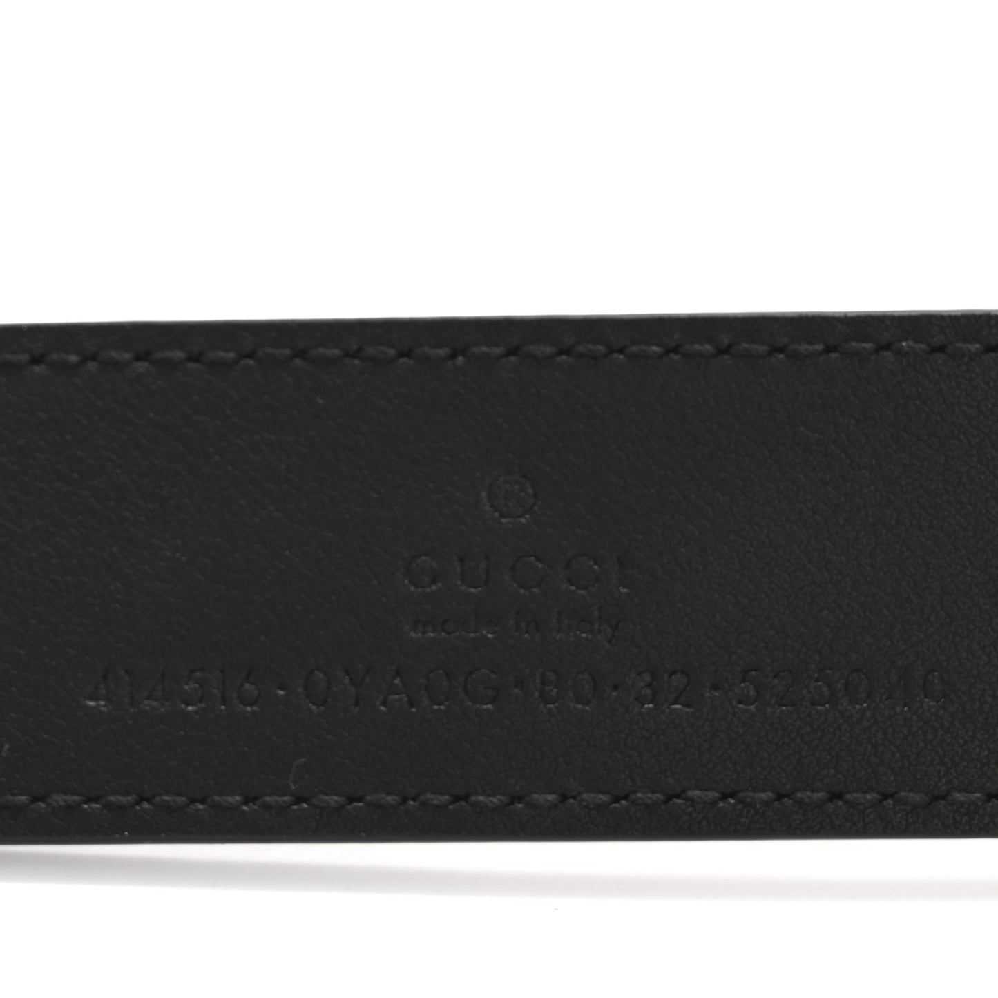 Calfskin Double G 30mm Belt 80 32 Black