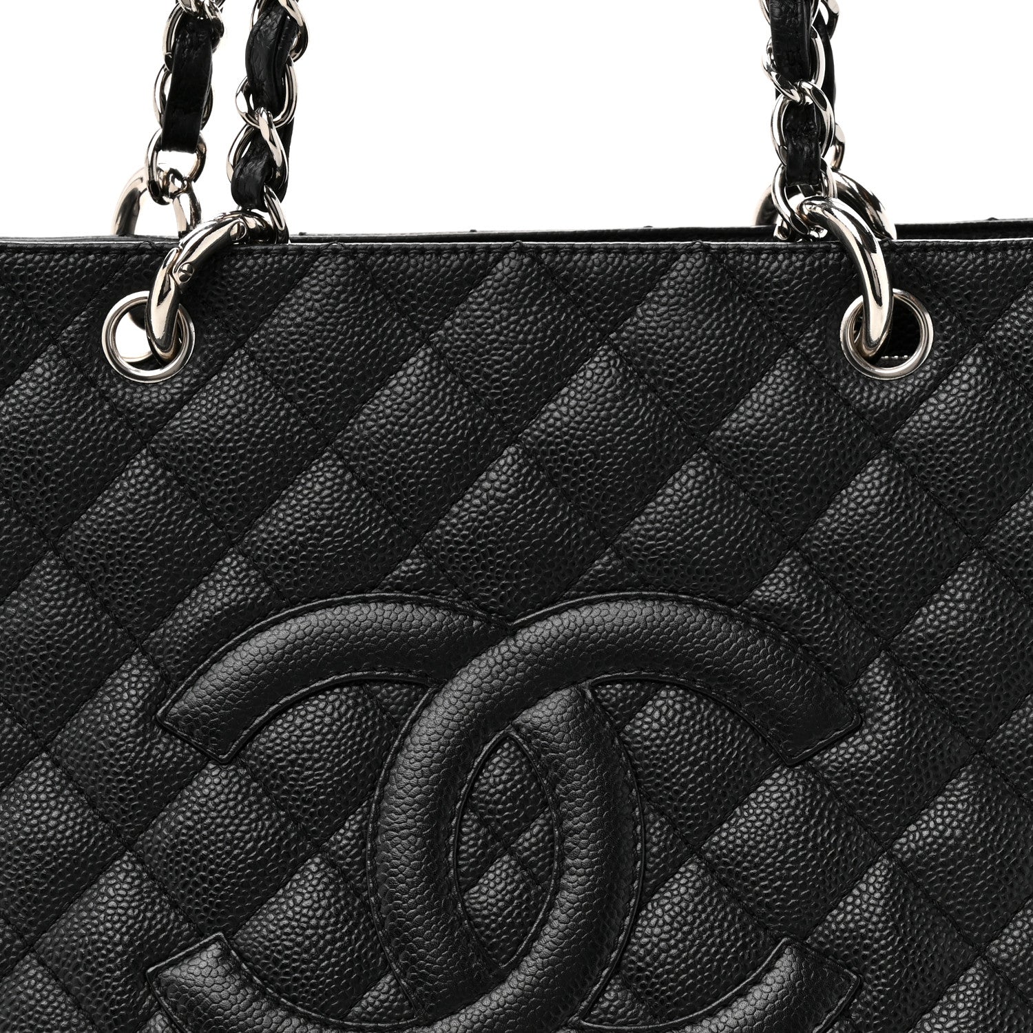 Chanel Caviar Quilted Grand Shopping Tote GST Black 9 of 13