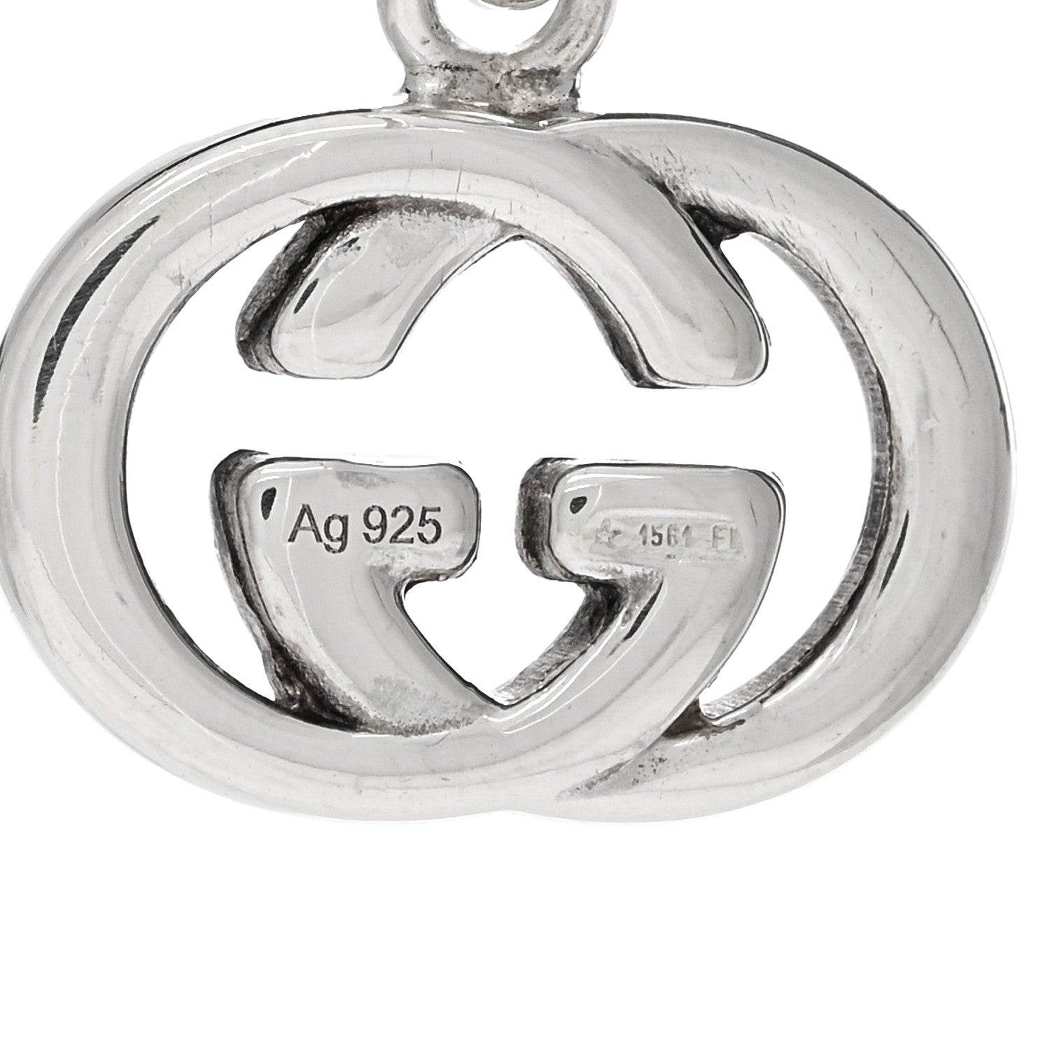 Gucci Sterling Silver Britt Drop Earrings 3 of 3
