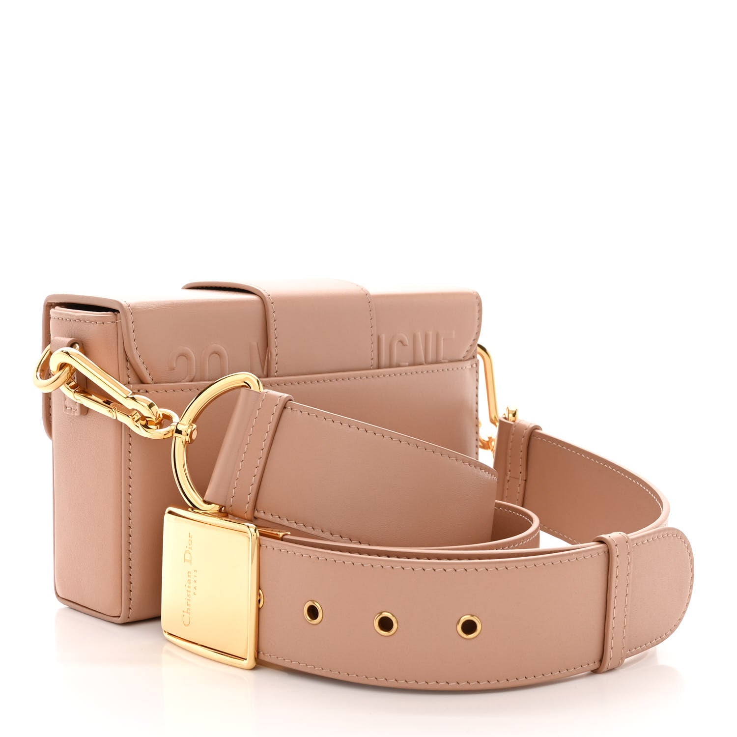 Christian Dior Box Calfskin 30 Montaigne Box Bag Rose Des Vents 3 of 12