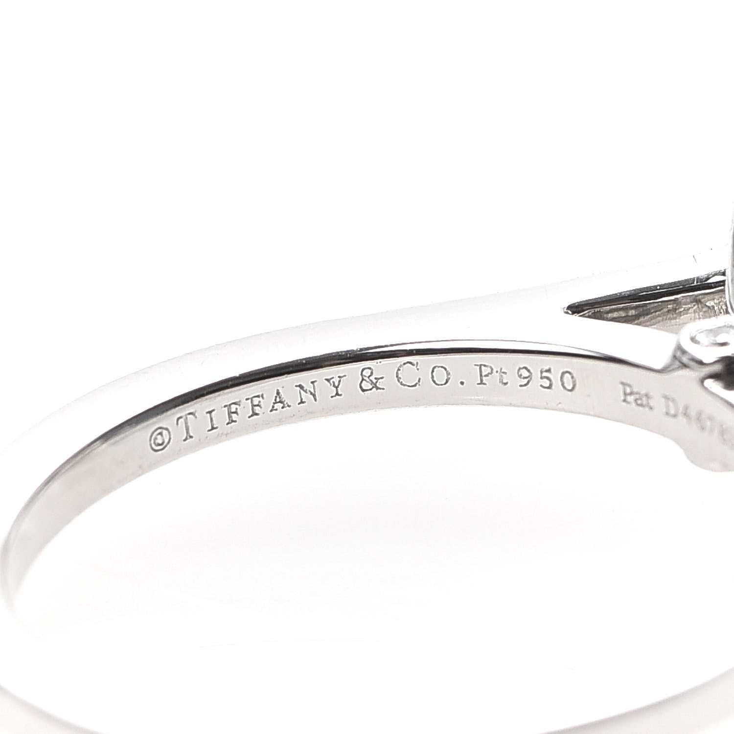 Tiffany Platinum Diamond .36ct Legacy Engagement Ring 47 4 5 of 6