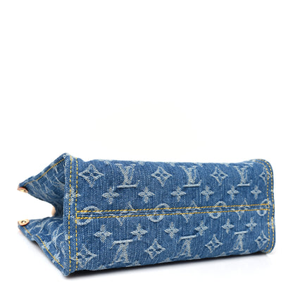 Louis Vuitton Monogram Denim Onthego PM Blue 4 of 10