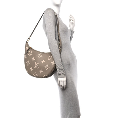 Louis Vuitton Empreinte Monogram Giant Loop Hobo Dove Gray Cream 2 of 10